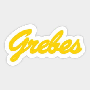 Grebes Baseball Logo Sticker